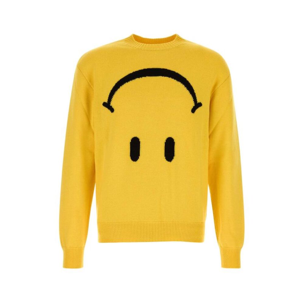 Moschino Men Yellow Wool Sweater